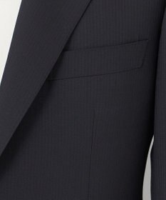 GOTAIRIKU オールシーズン対応【御幸毛織】WOOL×SOLOTEX ストレッチスーツ（ブラックストライプ）