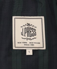 J.PRESS MEN 【オンオフ兼用 / ストレッチ / 撥水 / 洗える】トリコット3レイヤーバルマカンショートコート / フードデタッチャブル