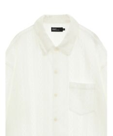 CRAFT STANDARD BOUTIQUE レースオープンカラーシャツ