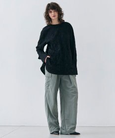 BEIGE， 【洗える・GISELe 4月号掲載】ASTILBE / コットンジャージークルーネックブラウス