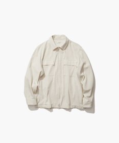 ATON COTTON VOILE SATIN | ジップアップジャケット - UNISEX