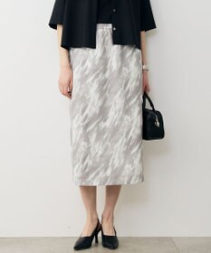 ICB L 【先行予約】FluidBackSatin ナロースカート