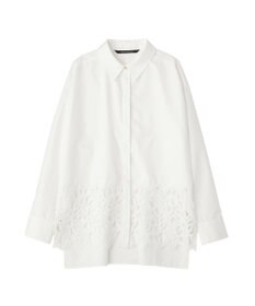 YECCA VECCA レースヘムロングシャツ