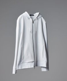 JOSEPH HOMME 【オリジナル素材 】ライトタックジャージー   ジップアップフーディー ホワイト系