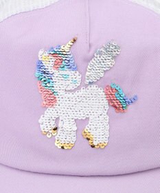 ANY KIDS スパンコール メッシュ キャップ