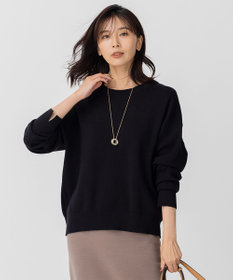 23区 L 【洗える】コットンウール クルーネック プルオーバー