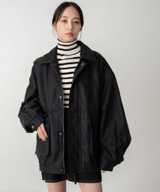 WEGO 【ユニセックス着用ITEM】エコレザー2WAYフライトジャケット