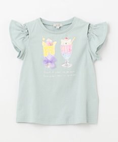 ANY KIDS オンオフショルダーパフェTシャツ
