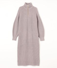 ANY L ハーフジップニットワンピース