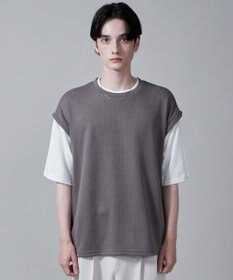 WEGO フェイクレイヤードベストT（S）