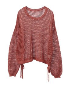 Green Parks ラメメッシュニットプルオーバー