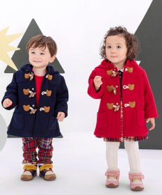 MIKI HOUSE HOT BISCUITS 【80-120cm】 襟付き チェック柄ワンピース