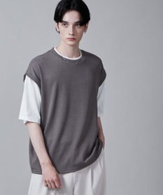 WEGO フェイクレイヤードベストT（S）