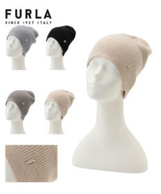 MOONBAT 【WEB限定】FURLA(フルラ)アーチロゴ付き ニット帽 帽子 UVカット 手洗いOK