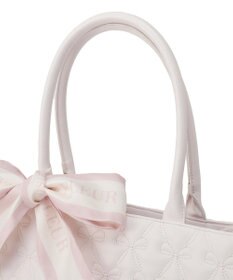 Maison de FLEUR スカーフ付き2ルームリボンキルティングトート