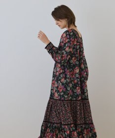 GRACE CONTINENTAL ボタニカルティアードワンピース