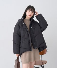 earth music&ecology ウエストリブフレアニットミニワンピース