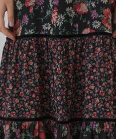 GRACE CONTINENTAL ボタニカルティアードワンピース