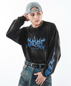WEGO 【ユニセックス着用ITEM】フレイムグラフィックBIGT（LS）