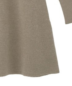 earth music&ecology ウエストリブフレアニットミニワンピース