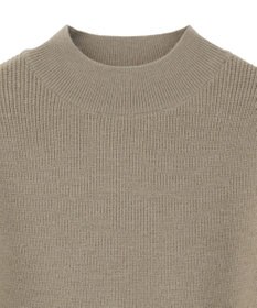 earth music&ecology ウエストリブフレアニットミニワンピース