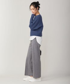 ICB L 【洗える】 ソフトカシミヤミックス ドルマンスリーブニット