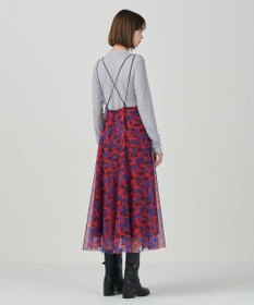 GRACE CONTINENTAL フラワーチュールプリントキャミワンピース