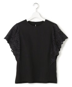 23区 【先行予約】カットワークエンブロイダリー デザインスリーブ トップス