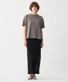 uncrave 【佐藤晴美さん着用・洗濯機洗い可】プレーンストレッチ ビッグTシャツ