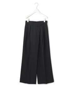 ICB 【洗える】シルフィルダブルクロス ワイドパンツ