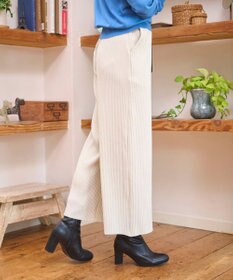 WEGO 【WEB限定/2025年秋冬新作/裾カットOK！自分サイズに調整可能/ウエストゴム/しわになりにくい/】カットプリーツパンツ