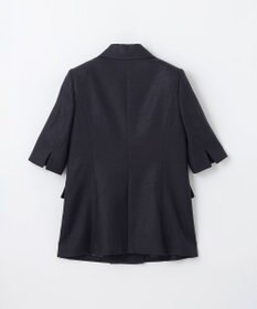 GRACE CONTINENTAL リネンタッチハーフスリーブジャケット