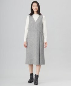 J.PRESS LADIES L 【WEB限定カラーあり】ツイードツイル ジャンパー ドレス