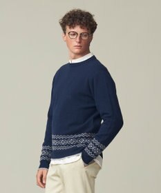 J.PRESS MEN 【WEB限定】フェアアイル クルーネックニット