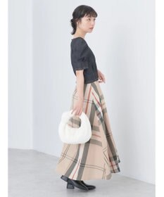 earth music&ecology ＢＩＧチェックフレアスカート