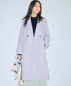 ANY SIS ウールライクロング チェスターコート アイスグレー