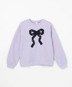 ANY KIDS リボン ニットソー トレーナー