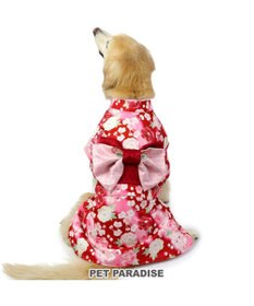 PET PARADISE ペットパラダイス 着物 《 牡丹桜柄 》 中型犬 大型犬