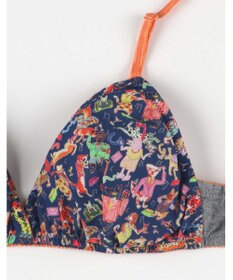 une nana cool MADE WITH LIBERTY FABRIC 【綿混】三角ノンワイヤーブラ