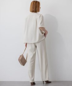 23区 【接触冷感/UVカット/吸水速乾】ストレッチジョーゼット ワイド パンツ