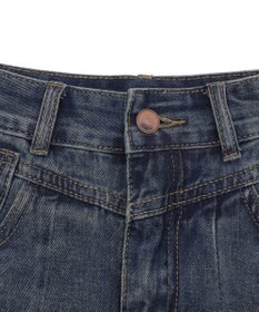WEGO タックプリーツデニムミニスカパン