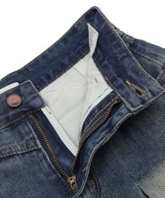 WEGO タックプリーツデニムミニスカパン