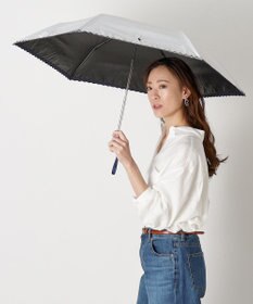 MOONBAT POLO RALPH LAUREN（ポロ ラルフローレン）晴雨兼用日傘 無地 刺繍 遮光率100% 遮熱 UV