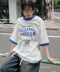 WEGO 【ユニセックス着用ITEM/MLサイズ展開】別注PEANUTSプリントT（SS）