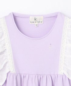 組曲 KIDS 【110-140cm】ラッフルレースフリル Tシャツ