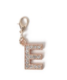 WEGO 【痛バ＆推し活グッズ】ゴールドビジューアルファベットDIYチャーム21ｍｍ