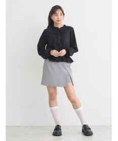 earth music&ecology ピンタックフリルブラウス