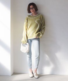 WEGO 【25年秋冬新作】ニュアンスライン配色プルオーバー