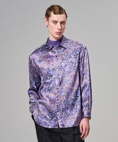 JOSEPH HOMME 【HIGH GRADE LINE】コールドレーヨンプリント　レギュラーカラーシャツ ライラック系5