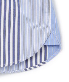 J.PRESS YORK STREET 【UNISEX】マルチストライプバンドカラー シャツ